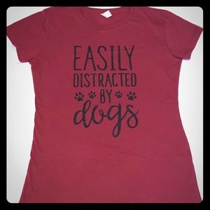 Air Waves T-shirt Easily Distracted By Dogs